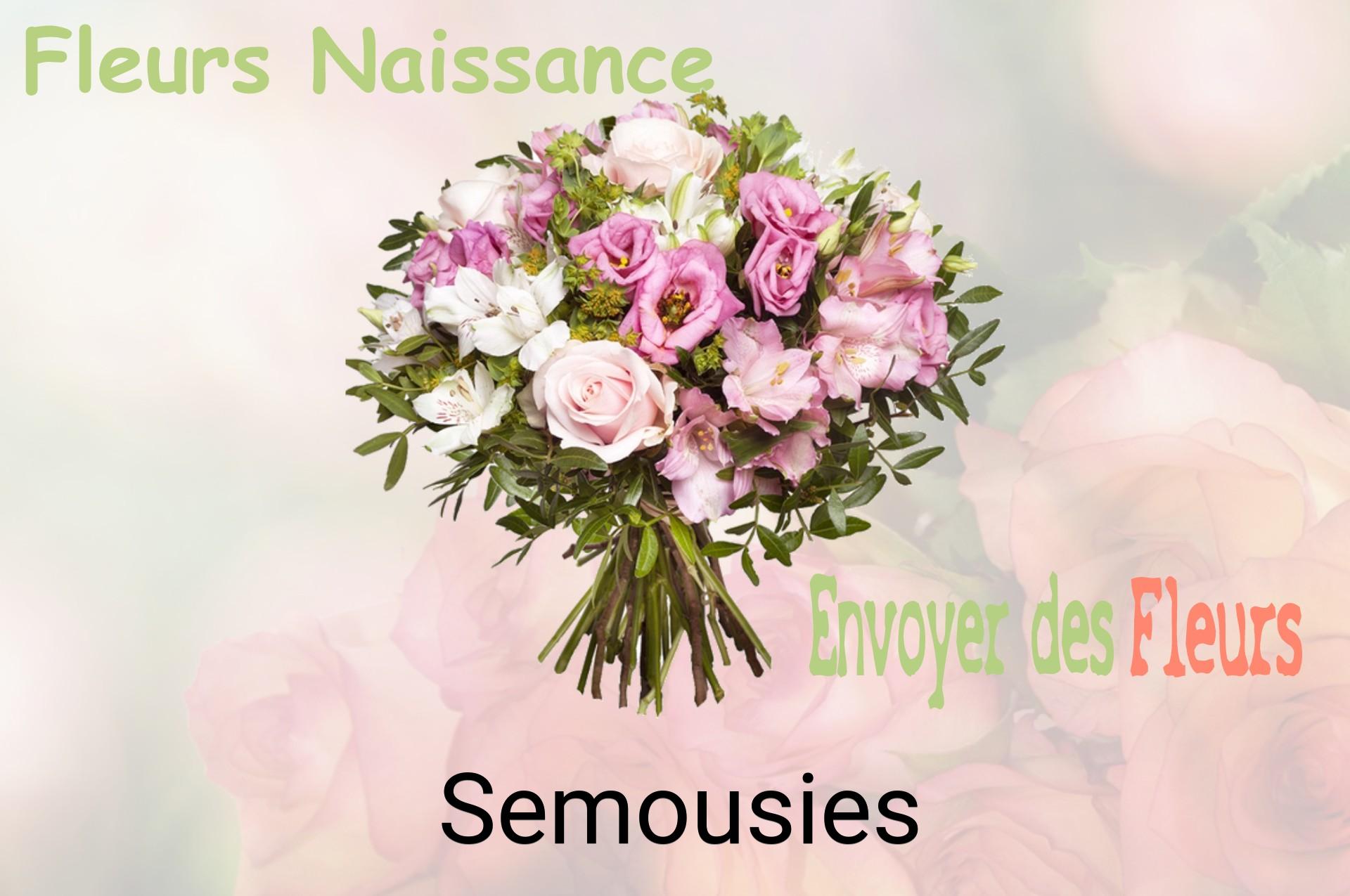 Bouquet de fleurs de naissance livré à Semousies